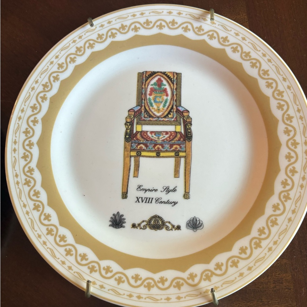 Vintage chair plates - Picture 4 of 7